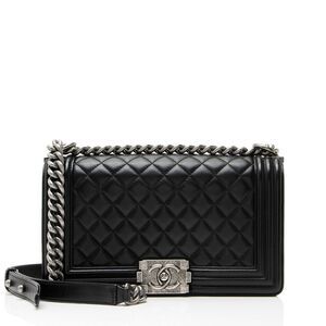 Chanel Lambskin Old Medium Boy Bag